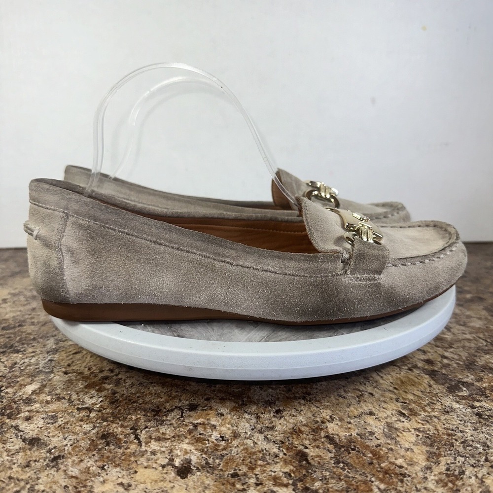 Kate Spade New York Carson Loafers Olive‎ Suede Shoes- S135101 Size 9M
